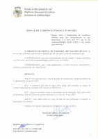 Edital de Audiência Pública Nº 001/2024