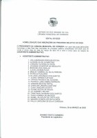 Homologação Lista Final de Inscrições Processo Seletivo 001-2025